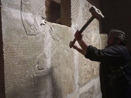 IS dùng bom nổ tung thành phố Assyrian, 3.000 năm tuổi tại Iraq ảnh 1 IS dùng bom nổ tung thành phố Assyrian, 3.000 năm tuổi tại Iraq ảnh 1