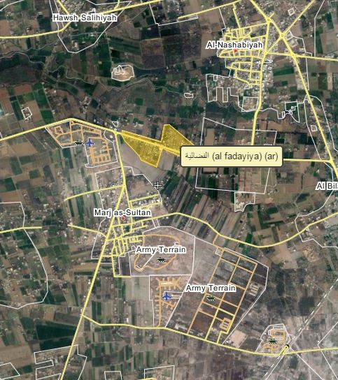 Quân đội Syria giải phóng làng Al-Fadiyaya gần sân bay Marj Al-Sultan