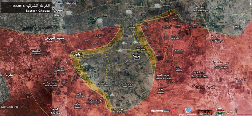 Quân đội Syria tấn công thị trấn Zabdeen và Deir al-Asafir