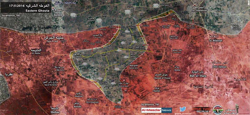 Quân đội Syria tấn công đánh chiếm làng Bazinah, Đông Ghouta