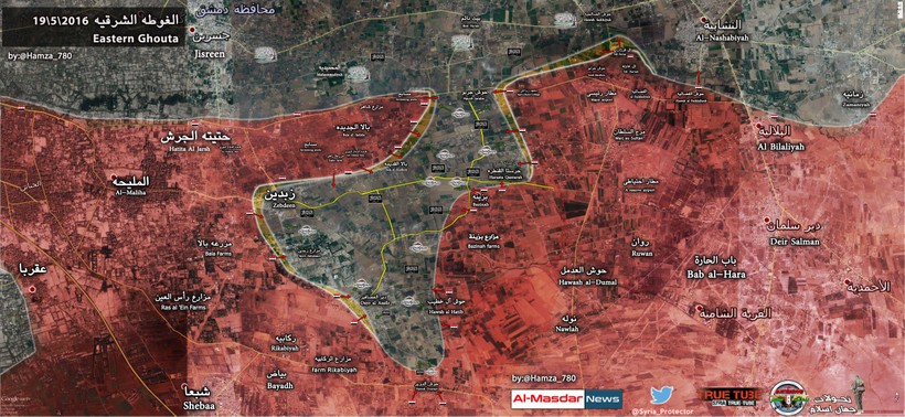Quân đội Syria đánh chiếm làng Bazinah ở Đông Ghouta