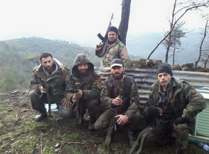 Các binh sĩ lực lượng NDF ở Latakia