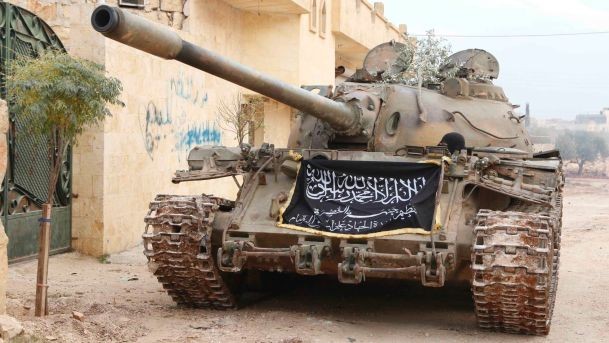 Xe tăng T-55 của lực lượng Jabhat Al-Nusra