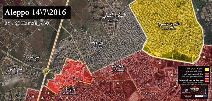Bản đồ chiến sự khu vực  Al-Layramoun thành phố Aleppo