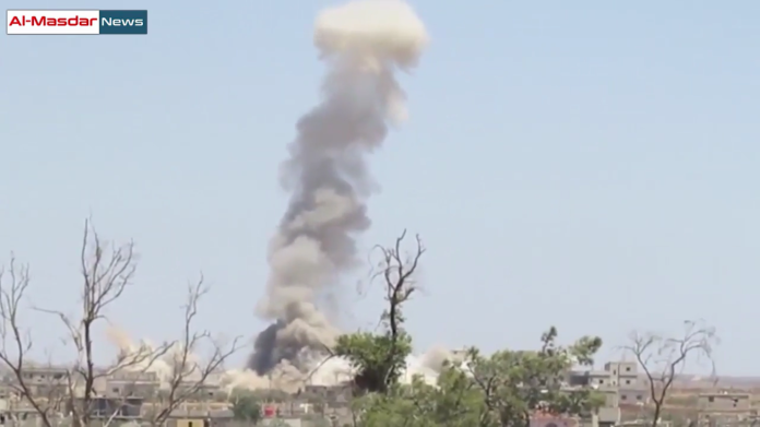 Không quân Syria không kích ác liệt thị trấn Bosra al-Sham