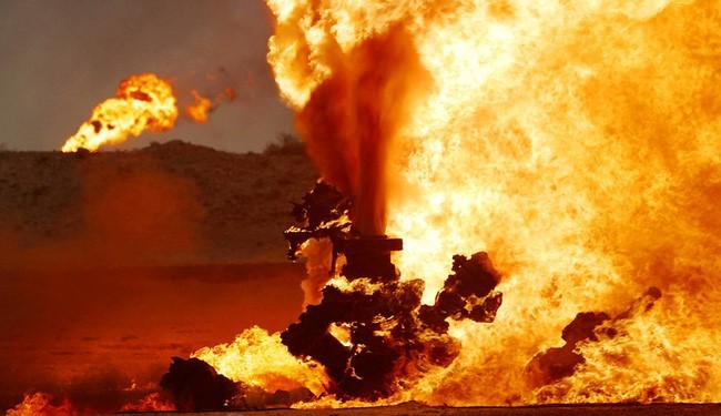 Mỏ dầu ở Kirkuk bốc cháy dữ dội ở Iraq
