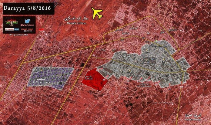 Bàn đồ chiến sự thành phố vệ tinh Darayya