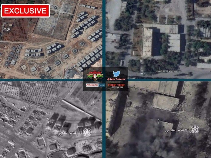Những địa điểm bị không quân Syria không kích ác liệt