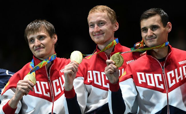 Những huy chương vàng đội tuyển đấu kiếm Nga