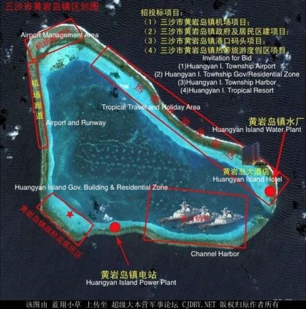 Truyền thông Trung Quốc công khai kế hoạch bồi đắp bãi cạn Scarborough