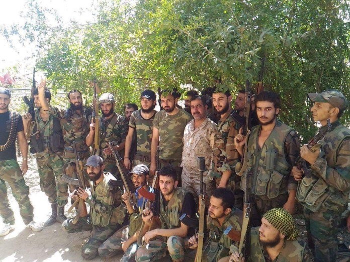 Các binh sĩ Vệ binh Cộng hòa quân đội Syria ở Deir Ezzor