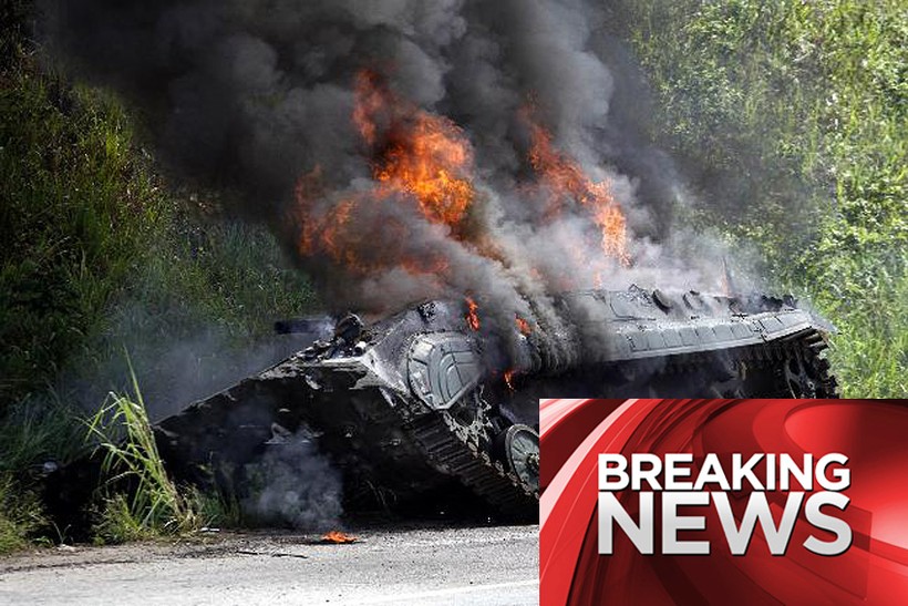 Xe bộ binh chiến đấu BMP bị bắn cháy