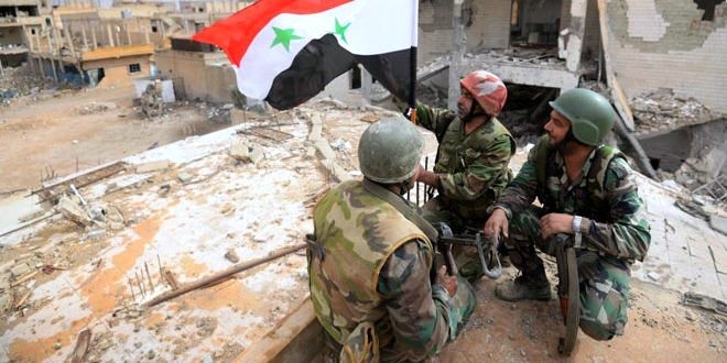 Binh sĩ Quân đội Syria trên chiến trường Aleppo