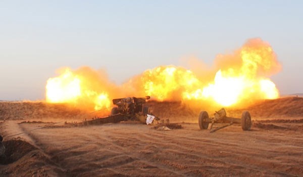 Pháo binh quân đội Syria dội hỏa lực vào lực lượng chiến binh thánh chiến