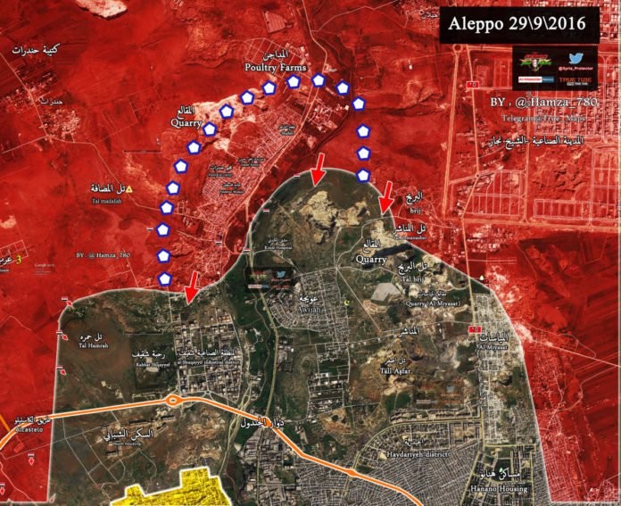Bản đồ chiến sự chiến trường Aleppo