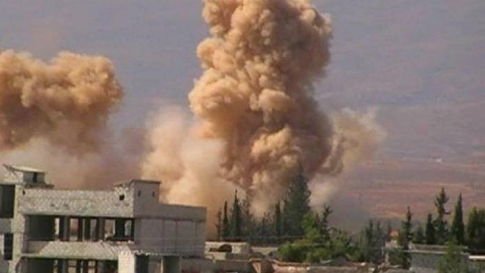 Không quân Syria ném bom vào khu vực trận địa lực lượng Hồi giáo cực đoan ở Khan Al Shih
