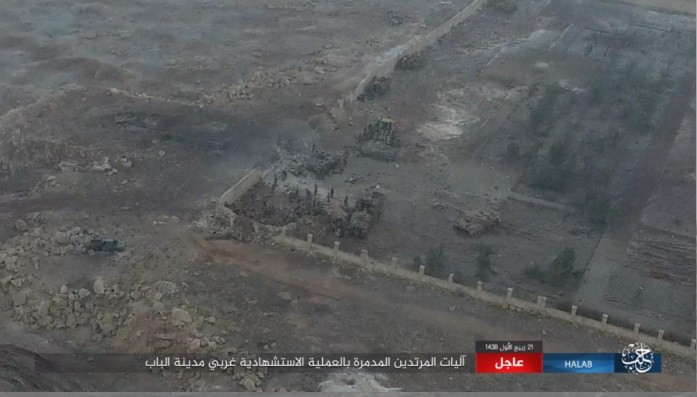 Một góc chiến trường thành phố al-Bab, tỉnh Aleppo