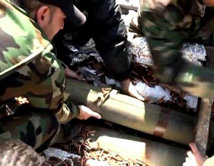 Những tên lửa chống tăng có điều khiển TOW bị thu giữ ở tỉnh Daraa