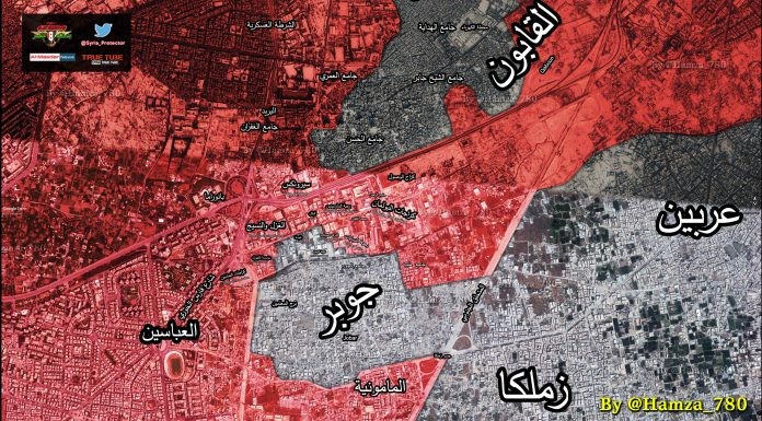 Chiến tuyến mong manh khu vực quận Jobar của quân đội Syria