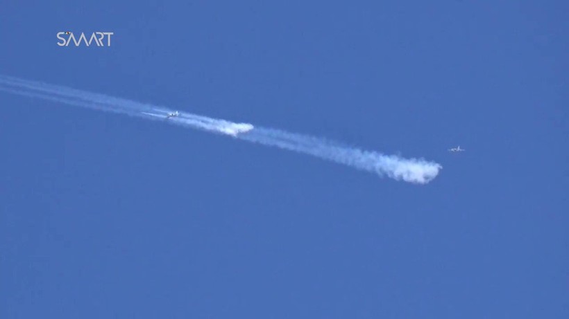 Máy bay cường kích chiến trường Su-25 không kích ở Hama