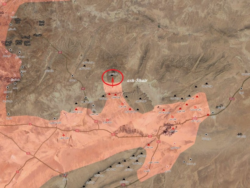 Quân đội Syria tấn công giải phóng mỏ khí gas chiến lược trên sa mạc tỉnh Homs