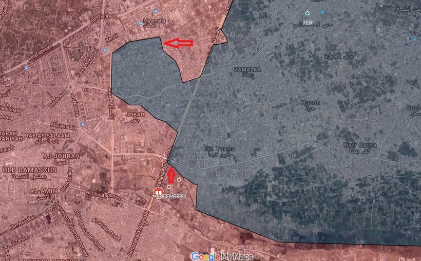 Phiến quân ngoại vi Damascus liều chết chống trả quân đội Syria ảnh 1 Phiến quân ngoại vi Damascus liều chết chống trả quân đội Syria ảnh 1