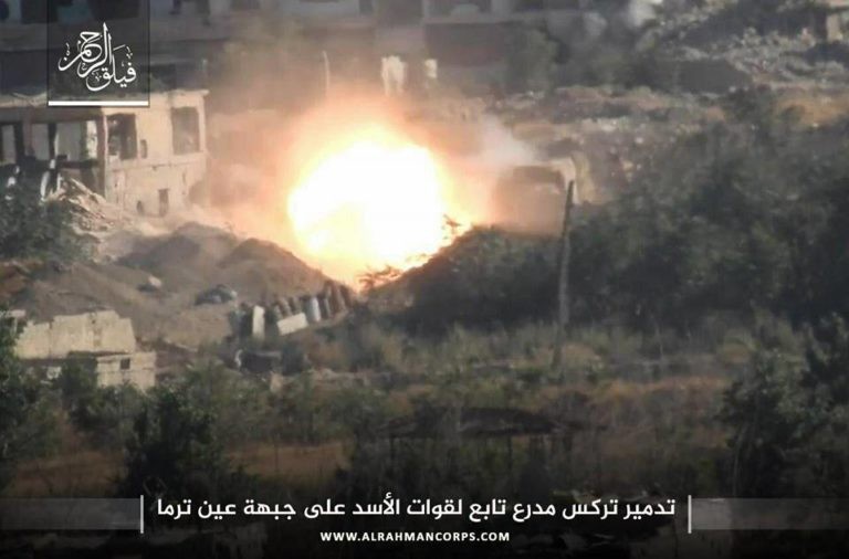 Phiến quân ngoại vi Damascus liều chết chống trả quân đội Syria ảnh 3 Phiến quân ngoại vi Damascus liều chết chống trả quân đội Syria ảnh 3