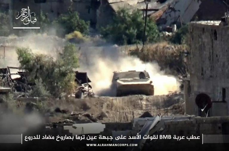 Phiến quân ngoại vi Damascus liều chết chống trả quân đội Syria ảnh 4 Phiến quân ngoại vi Damascus liều chết chống trả quân đội Syria ảnh 4