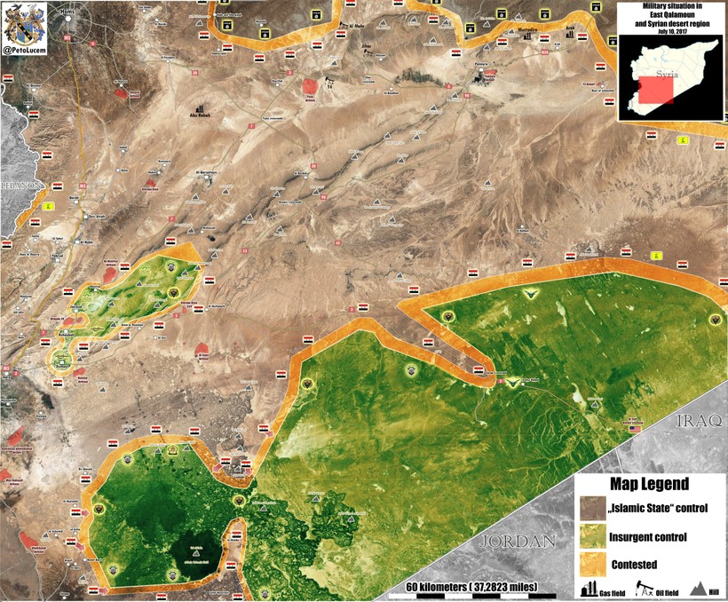 Quân đội Syria bất ngờ tung đòn tấn công phiến quân được Mỹ hậu thuẫn ảnh 1 Quân đội Syria bất ngờ tung đòn tấn công phiến quân được Mỹ hậu thuẫn ảnh 1