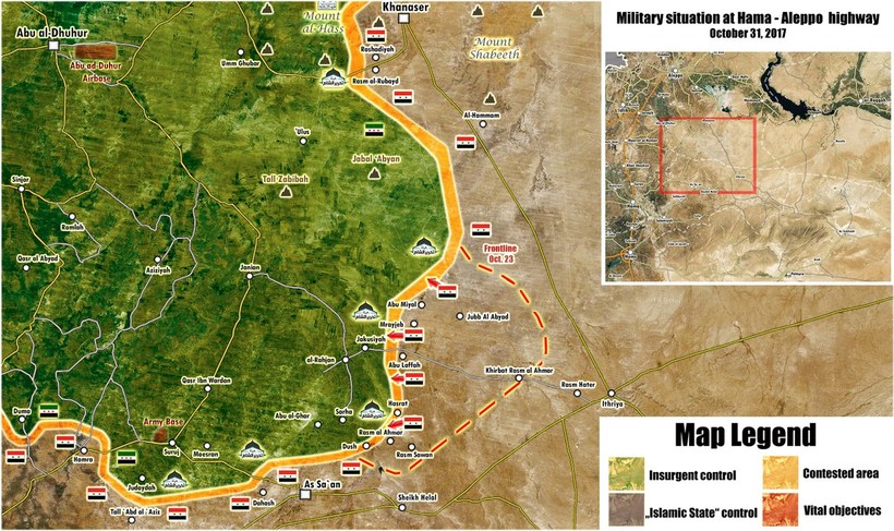 Quân đội Syria đạp tan al Qaeda, chiếm 5 địa bàn phiến quân tại Hama ảnh 1 Quân đội Syria đạp tan al Qaeda, chiếm 5 địa bàn phiến quân tại Hama ảnh 1