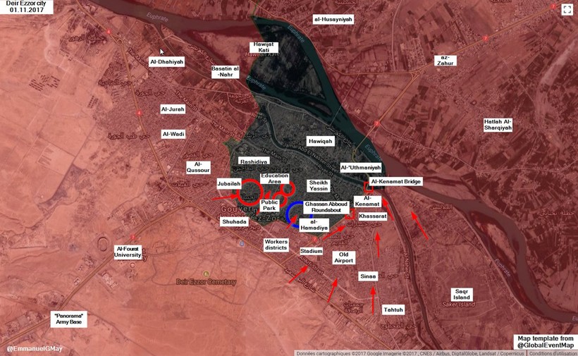 “Hổ Syria” tung đòn hạ IS, giải phóng liên tiếp các quận Deir Ezzor ảnh 1 “Hổ Syria” tung đòn hạ IS, giải phóng liên tiếp các quận Deir Ezzor ảnh 1