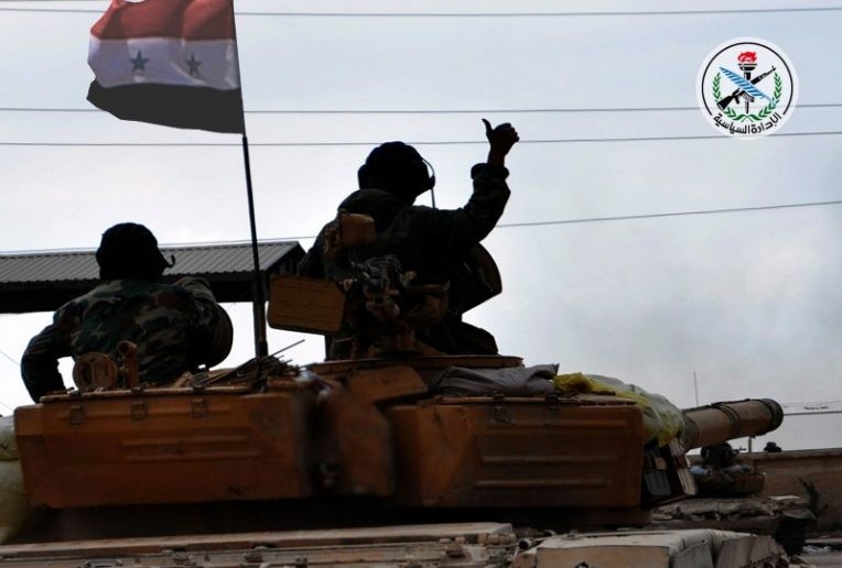 Binh sĩ quân đội Syria trên chiến trường Hama - ảnh minh họa South Front