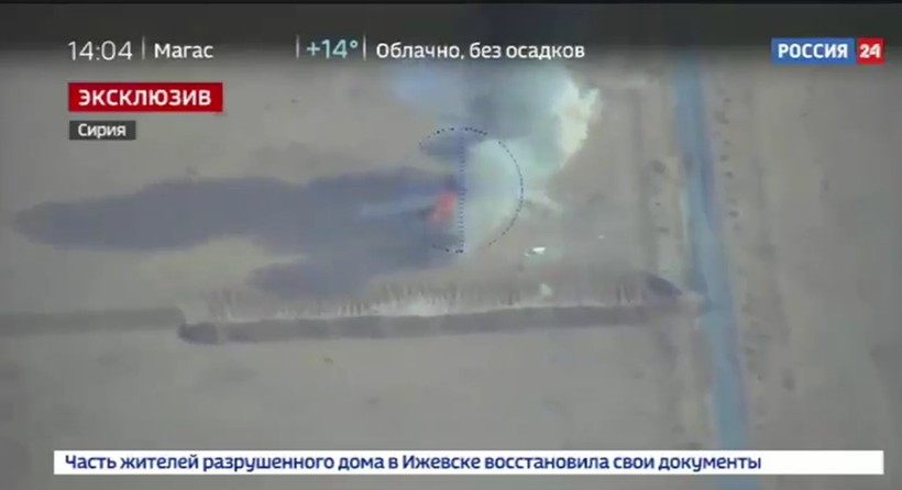 Không quân Nga không kích IS trên chiến trường Deir Ezzor - ảnh video Kênh 24 Nga