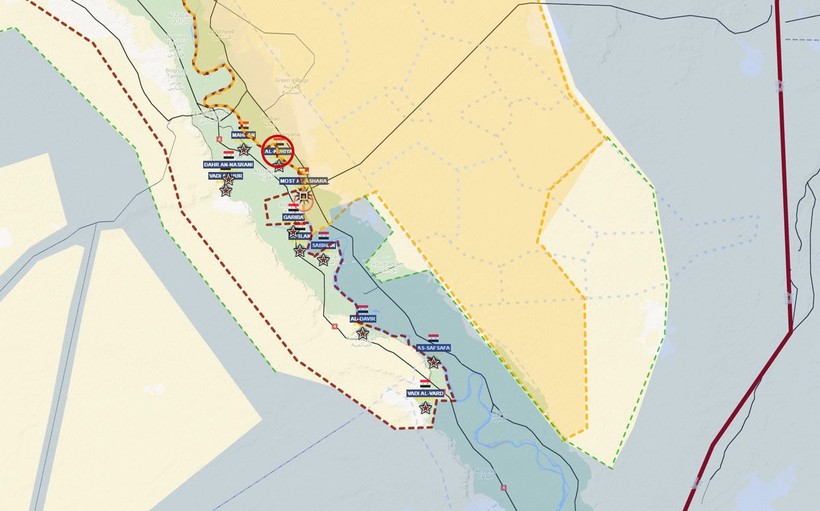 Bản đồ tình hình chiến sự thung lũng phía tây sông Euphrates - anh Muraselon