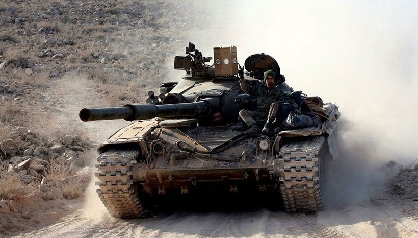 Bộ khí tài chống tên lửa chống tăng thế hệ II TOW của Mỹ Sarab-1 - ảnh truyền thông quân đội Syria