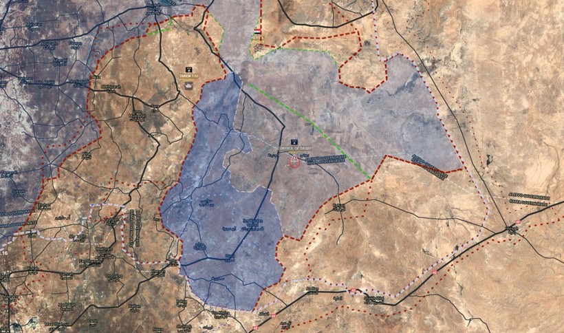 Chiến tuyến chiến trường Aleppo - Idlib gần sân bay Abu Al-Duhur. ảnh South Front