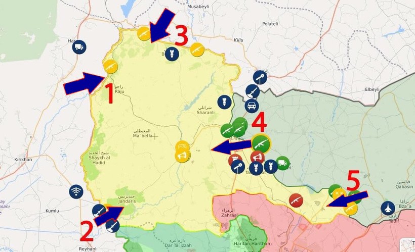 Giao tranh bùng phát dữ dội giữa người Kurd và quân đội Thổ Nhĩ Kỳ ở biên giới Syria ảnh 1 Giao tranh bùng phát dữ dội giữa người Kurd và quân đội Thổ Nhĩ Kỳ ở biên giới Syria ảnh 1