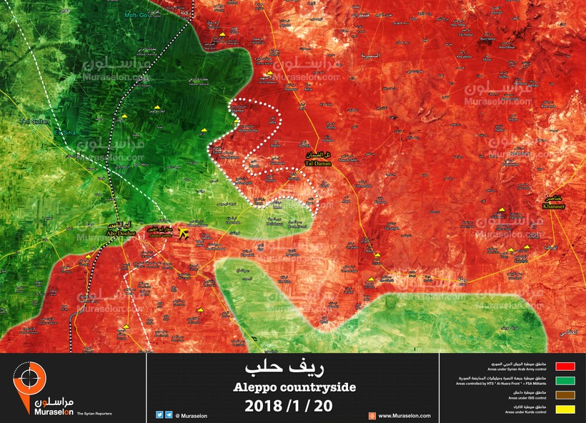Lực lượng Tiger, Vệ binh Cộng hòa giải phóng liên tiếp 10 khu dân cư ở Aleppo - ảnh Muraselon