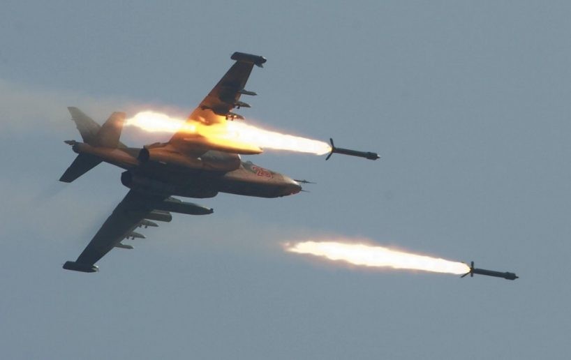 Su-25 Nga không kích trên chiến trường Syria - ảnh minh họa Masdar News