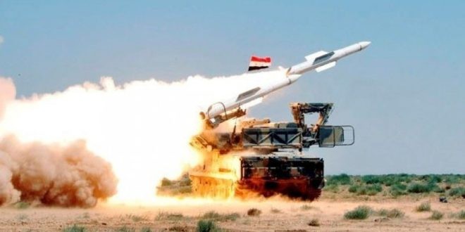 Tên lửa ơhong không Syria phóng đạn - ảnh minh họa Muraélon