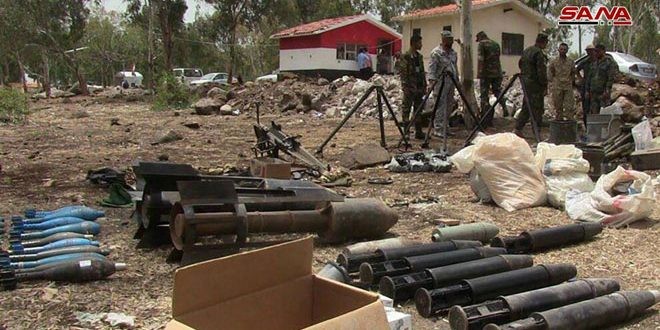 Quân đội Syria chiếm giữ lượng vũ khí khổng lồ của phe thánh chiến ở Homs ảnh 1 Quân đội Syria chiếm giữ lượng vũ khí khổng lồ của phe thánh chiến ở Homs ảnh 1