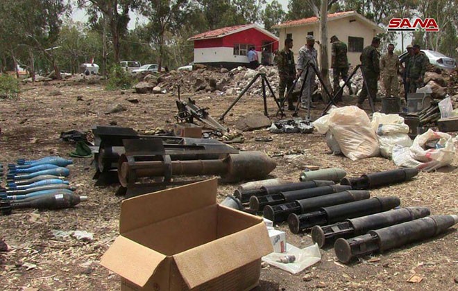 Quân đội Syria chiếm giữ lượng vũ khí khổng lồ của phe thánh chiến ở Homs ảnh 9 Quân đội Syria chiếm giữ lượng vũ khí khổng lồ của phe thánh chiến ở Homs ảnh 9