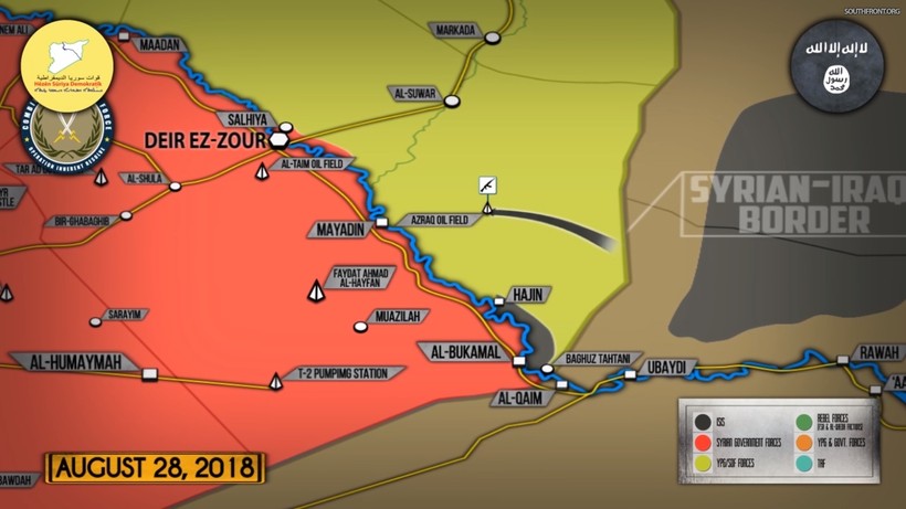 Khủng bố IS tấn công khu vực mỏ dầu của SDF. Ảnh minh họa video South Front
