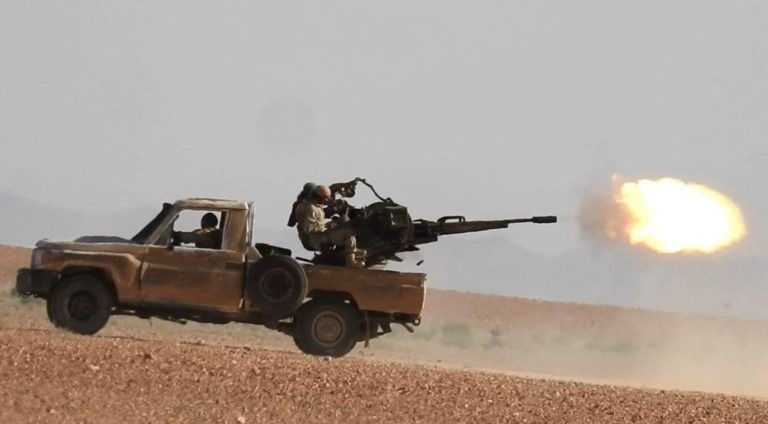 IS tiến công trên sa mạc tỉnh Homs - Deir Ezzor. Ảnh minh họa South Front