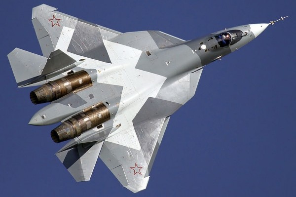 Máy bay tiêm kích thế hệ 5 Su-57. Ảnh Rusian Gazeta