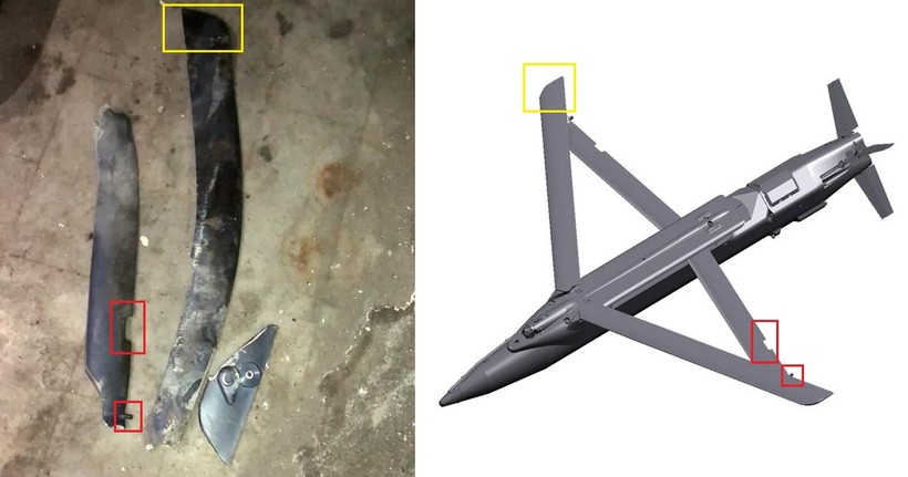Mảnh bom trượt loại nhỏ GBU-39 của Israel ở Syria. Ảnh minh họa South Front