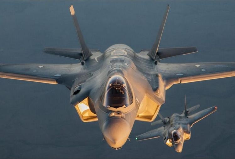 Máy bay chiến đấu tàng hình F-35A phiên bản Không quân. Ảnh: Tin tức Tham khảo, Trung Quốc.