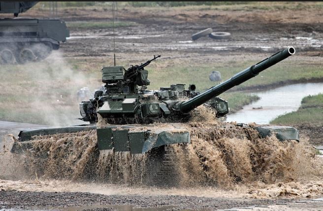 Xe tăng chiến đấu T-90 của Quân đội Nga. Ảnh: Sina