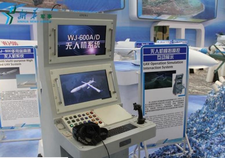 Trung Quốc tiến hành giới thiệu về máy bay không người lái WJ-600A/D. Ảnh: Cankao