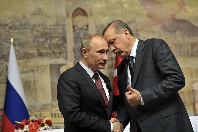 Tổng thống Nga Putin và người đồng nhiệm Thổ Nhĩ Kỳ Erdogan